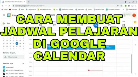 Cara Membuat Jadwal Di Google Calendar